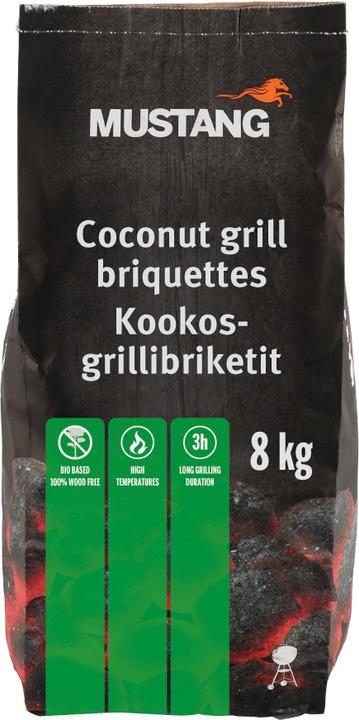 Produktbild Mustang Grill Coconut Grill Briquettes 8 kg (8.10 kg)