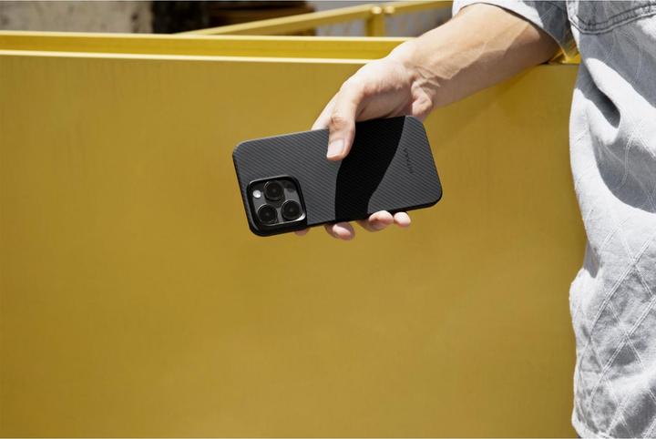 Produktbild Pitaka MagEZ Case 4 600D for iPhone 15 Pro Black/Grey Twill (Apple iPhone 15 Pro)