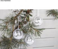 Image du produit Rayher Gabarit de poinçonnage Skieur boule de Noël, 1 piè