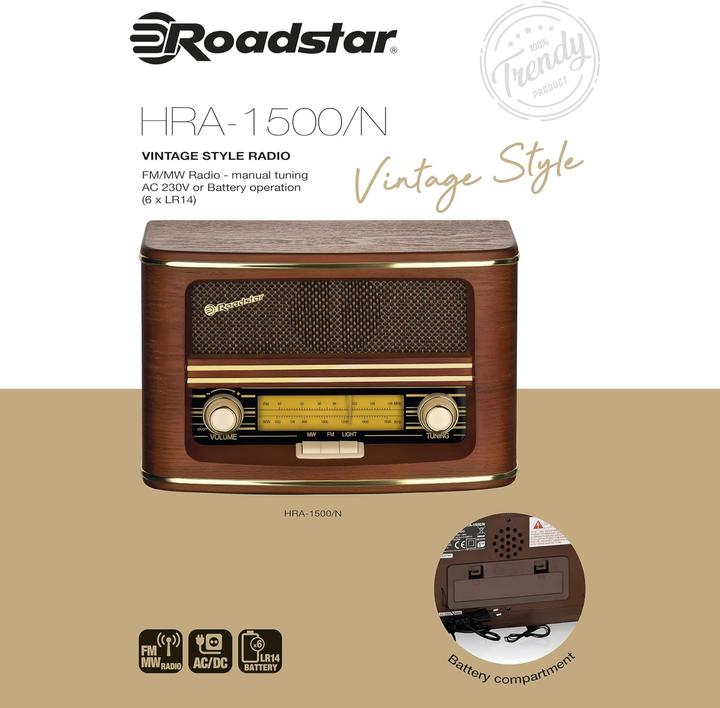 Produktbild Roadstar HRA-1500N (FM, AM)