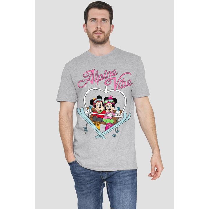 Actual product image Disney Mens Alpine Vibes Mickey Mouse T-Shirt (L)