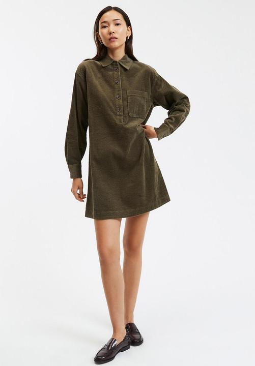 Actual product image La Redoute Collections Short corduroy dress Signature ALBANE (38)