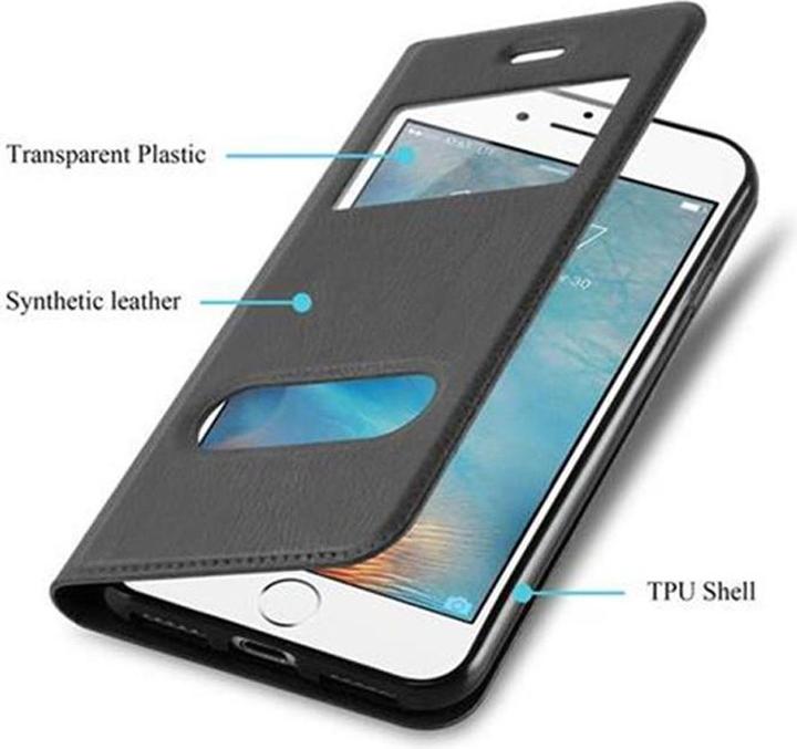 Produktbild Cadorabo Book mit View Doppelfenster Cover (Apple iPhone 7 Plus, Apple iPhone 7s Plus)