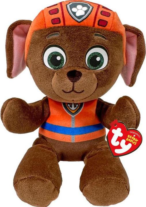 Actual product image Ty Plush Paw Patrol Zuma 20 cm, brown, orange (20 cm)