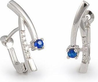 Produktbild Breuning OHRSCHMUCK - E.SAFIR/Brill. 0,06 Ct. H/si (750/18 K Gold)