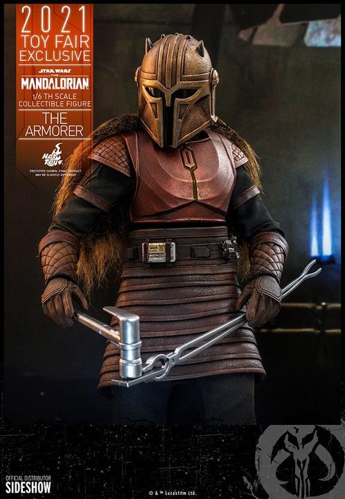 Actual product image Hot Toys Star Wars - The Mandalorian "The Armorer" 2021 Toy Fair Exclusive 1/6 Action Figure