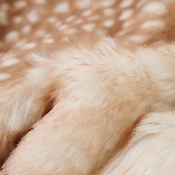 Actual product image VidaXL Children's coat faux fur cognac 104,outer material (104)