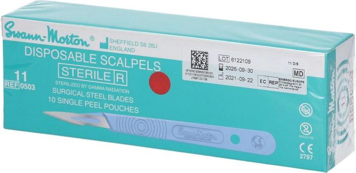 Image du produit Swann Morton Disposable Scalpels Stérile No.11 Box