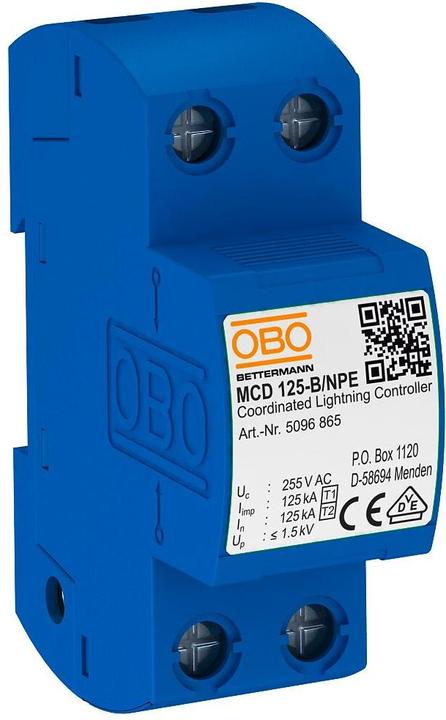 Immagine prodotto OBO Bettermann Scaricatore di sovratensione MCD 125-B NPE