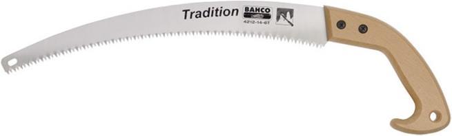 Actual product image Bahco Branch saw with resharpenable tooth tips and wooden handle, 6 teeth, 11"