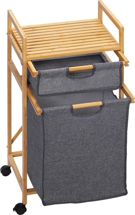 Produktbild Homcom Wäschekorb mit Rollen (42 l)