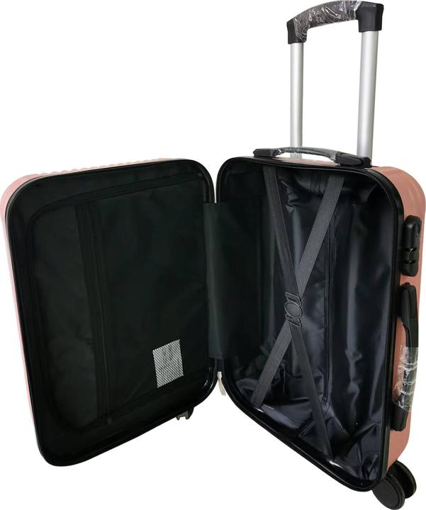 Immagine prodotto NTK-Collection Hartschalenkoffer 4er-Set Frenzi Rosegold (115 l, Bagaglio a mano (fino a 50 litri), M (50 - 90l), L (90 - 115l), XL (da 115l))
