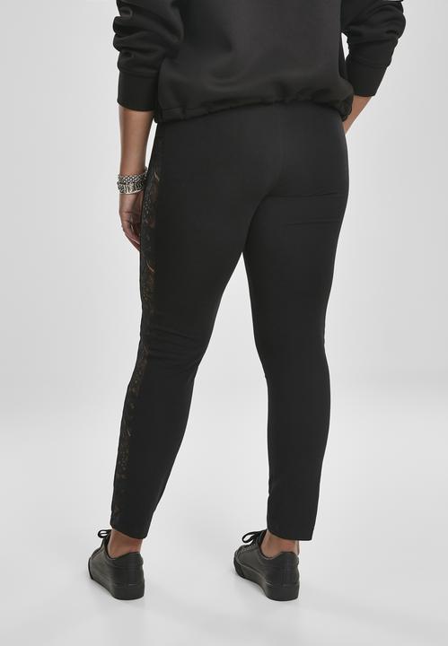 Immagine prodotto Urban Classics Leggings a righe in pizzo da donna (XL)