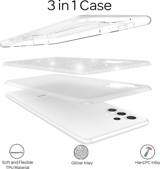 Immagine prodotto Nalia Custodia per cellulare Glitter (Samsung Galaxy A32 5G)