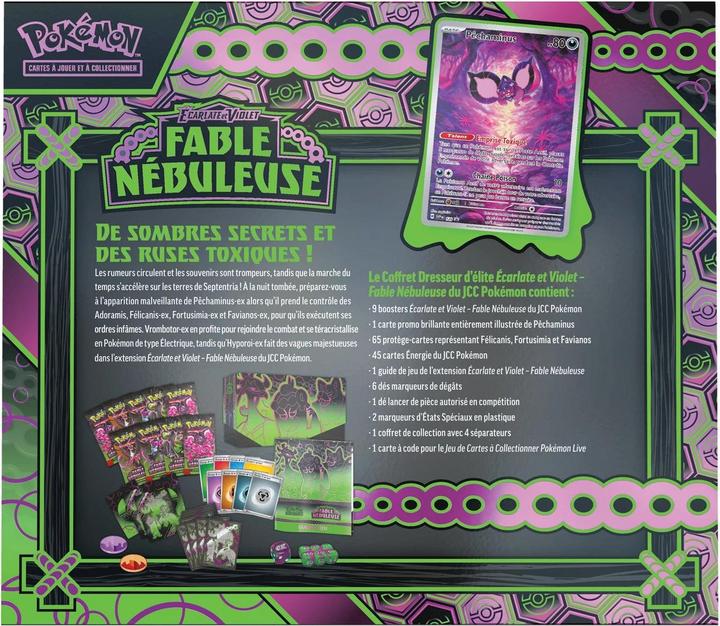 Actual product image Pokémon JCC - Écarlate et Violet - Coffret Dresseur d'Élite EV6.5 (French, Elite / Top Trainer Box)