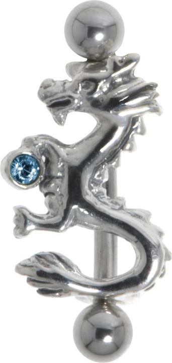 Immagine prodotto Bijouteria Piercing sopracciglio (Acciaio chirurgico 316L, Vetro (di orologio), Argento 925)