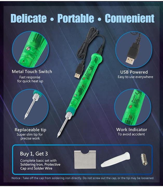 Produktbild Purecrea USB Lötkolben SI-168U 8W