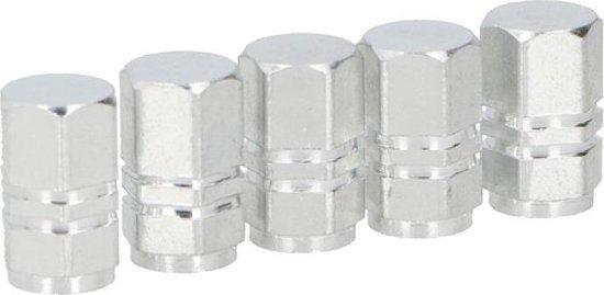 Actual product image Dunlop Valve caps 5pcs silver ALU