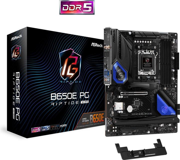 Image du produit AsRock B650E PG Riptide WiFi (AM5, AMD B650, ATX)