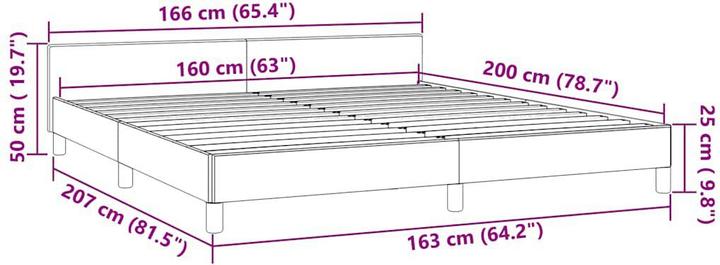 Produktbild VidaXL Johnny (160 x 200 cm)