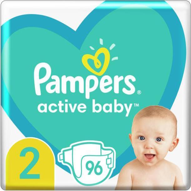 Immagine prodotto Pampers Active Baby (Dimensione 2, Pacco trasportabile, 96 Pezzo/i)
