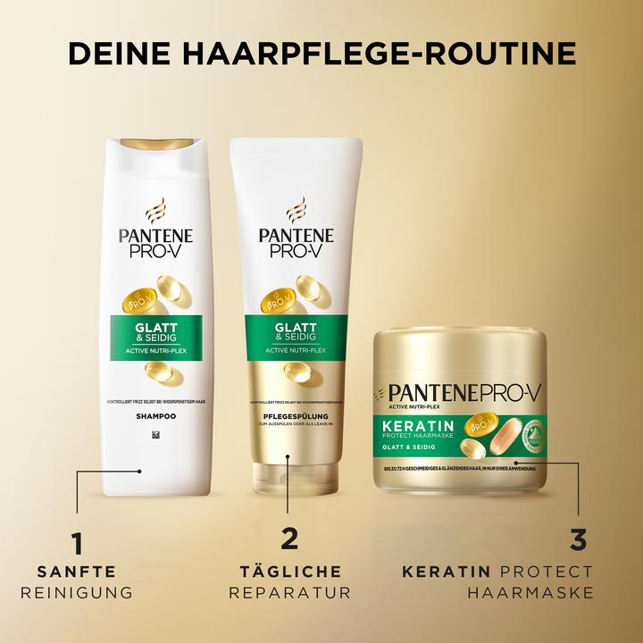 Image du produit Pantene Pro-V Glatt & Seidig Shampoo (500 ml, Shampoing liquide)