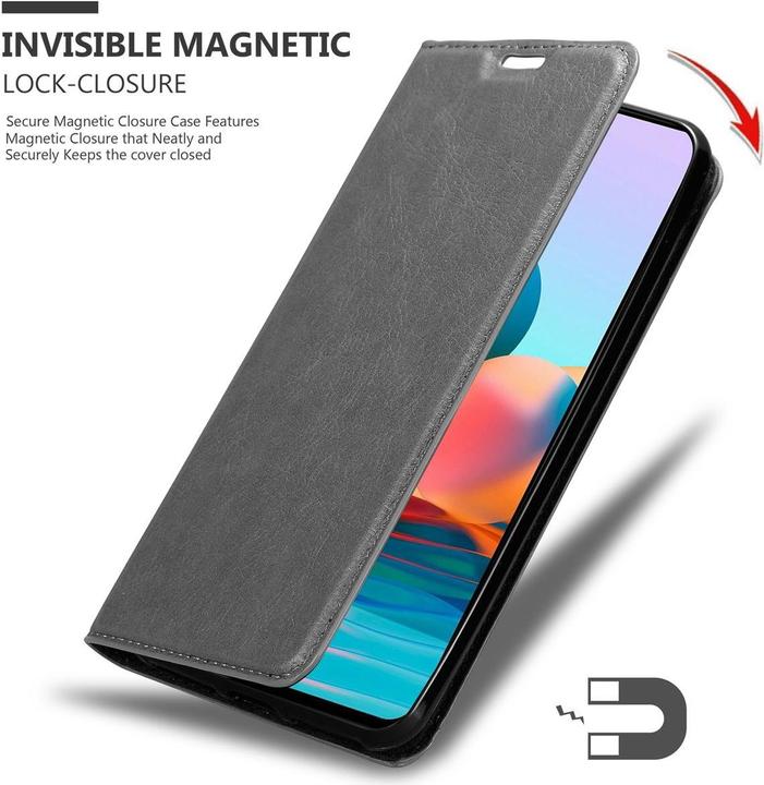 Actual product image Cadorabo Book Invis. Magnet sleeve (Xiaomi Redmi Note 10S, Xiaomi Mi Note 10)