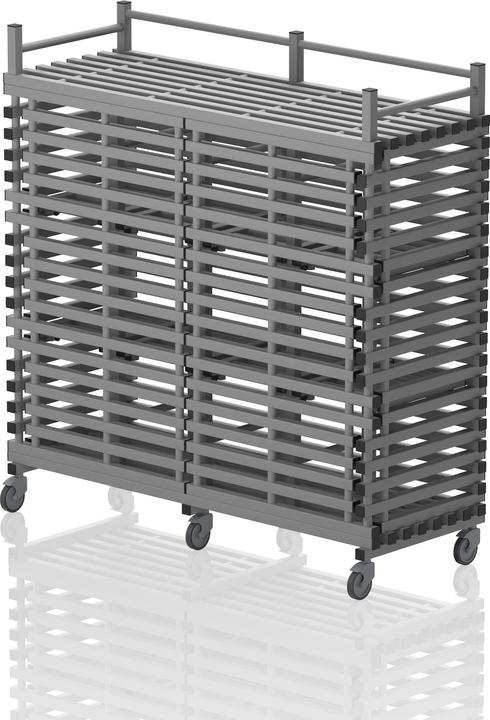 Actual product image Sport-Thieme Plastic shelf trolley 12 compartments