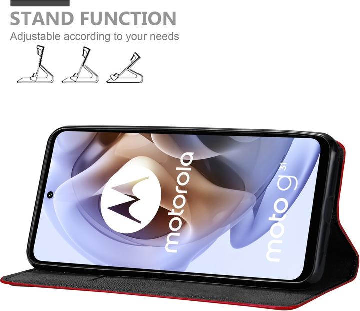 Immagine prodotto Cadorabo Libro Invis. Coperchio magnetico (Motorola Moto G31, Motorola Moto G41)