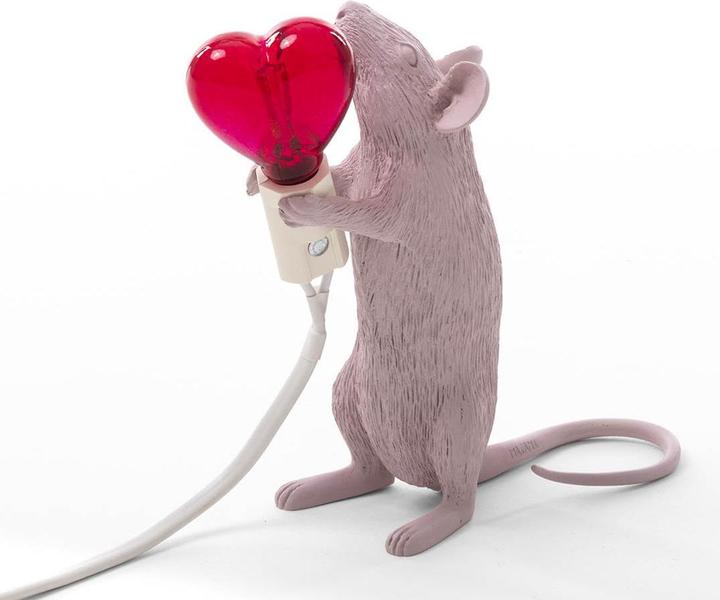 Actual product image Seletti Mouse Lamp Love "Step" table lamp (90 lm, E14)