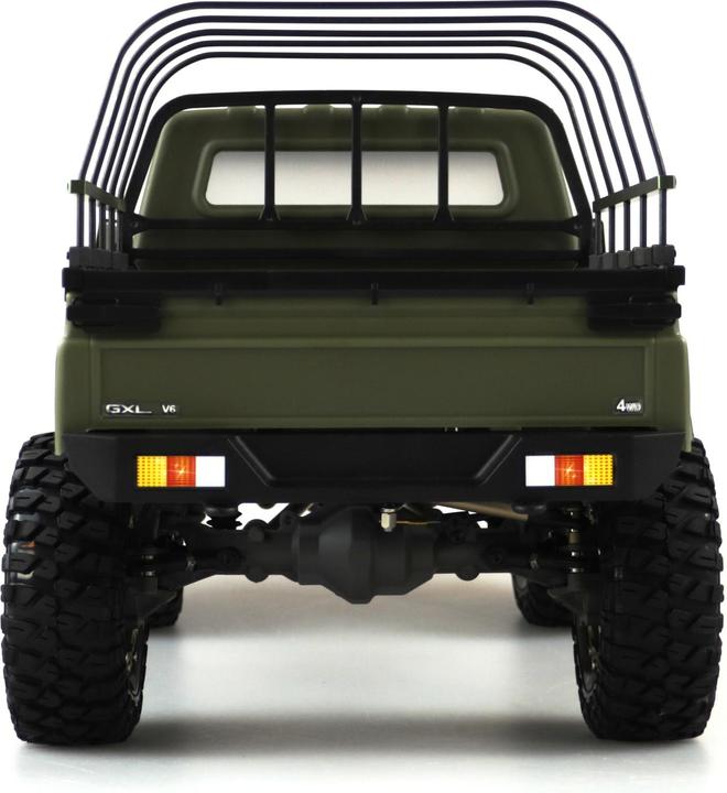Actual product image Amewi AMXRock RCX10HP Electric Brushed Crawler 4WD 1:10 RTR Military Green (ARR Almost Ready to Run)