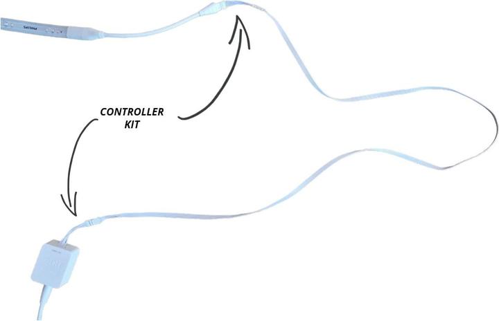 Actual product image Light Solutions Cable til Philips Hue LightStrip V4 - Controller Kit - Hvid - 1 saet