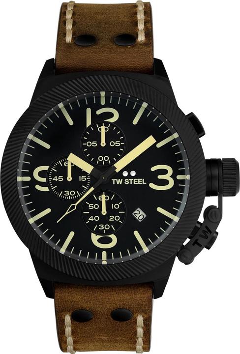 Actual product image TW-Steel CS107 Canteen Chronograph Men's Watch 45mm 10ATM (Chronograph, 45 mm)