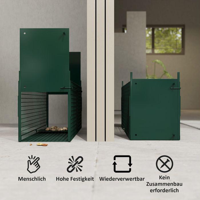 Actual product image Swisshandel24 Marderfalle, Lebendfalle mit Doppeltür, 80x25x30 cm, Stahl, Grün