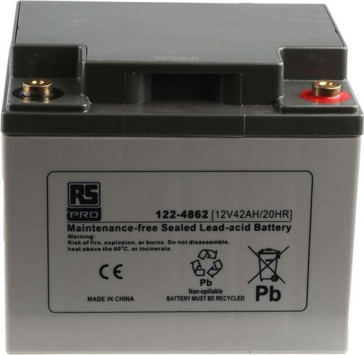 Immagine prodotto Rs Pro Batteria AGM Deep Cycle 12V42Ah (12 V, 42000 mAh)