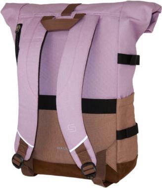 Walker School rucksack Roll up two Mauve /Biscuit (30 l)