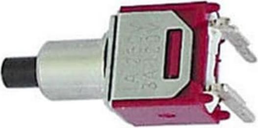 Actual product image Velleman 90° Horizontal Subminiature Push-Button Switch Spst Off-(On)