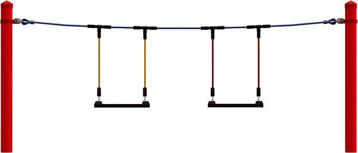 Huck Seiltechnik Parcours de cordes Huck Haiger, éléments individuels (40 cm)