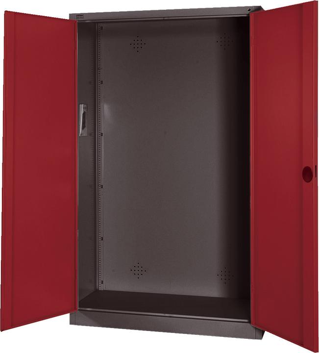 Image du produit C+P Armoire modulaire pour équipements sportifs (HxLxP : 195x120x50 cm, avec portes battantes en tôle