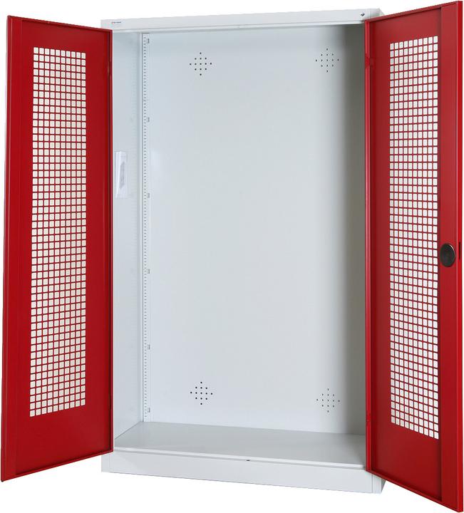 Produktbild C+P Modul-Sportgeräteschrank (HxBxT: 195x120x50 cm, mit Lochblech-Flügeltüren)