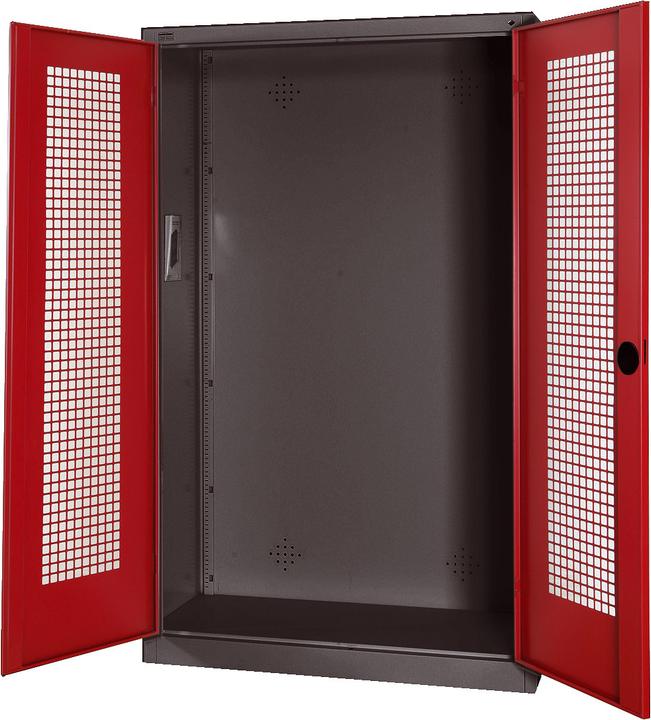Produktbild C+P Modul-Sportgeräteschrank (HxBxT: 195x120x50 cm, mit Lochblech-Flügeltüren)