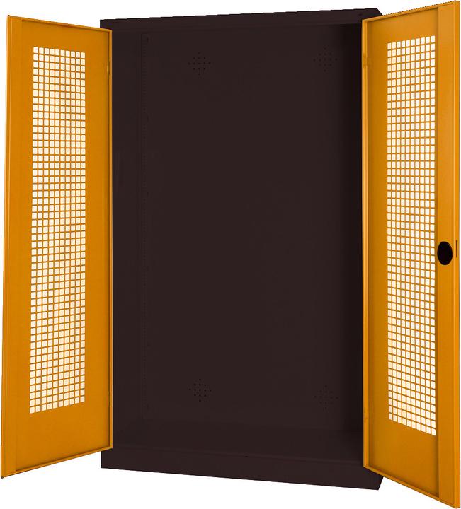 Produktbild C+P Modul-Sportgeräteschrank (HxBxT: 195x120x50 cm, mit Lochblech-Flügeltüren)