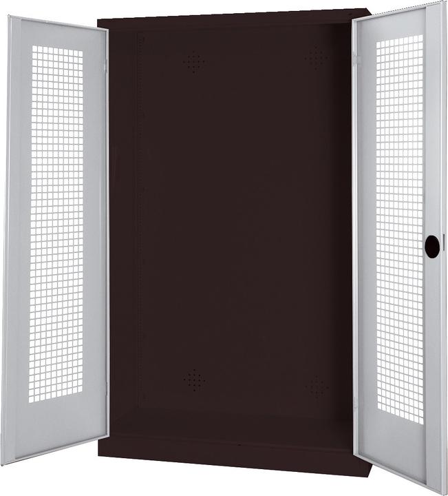 Image du produit C+P Armoire modulaire pour équipements sportifs (HxLxP : 195x120x50 cm, avec portes battantes en tôle
