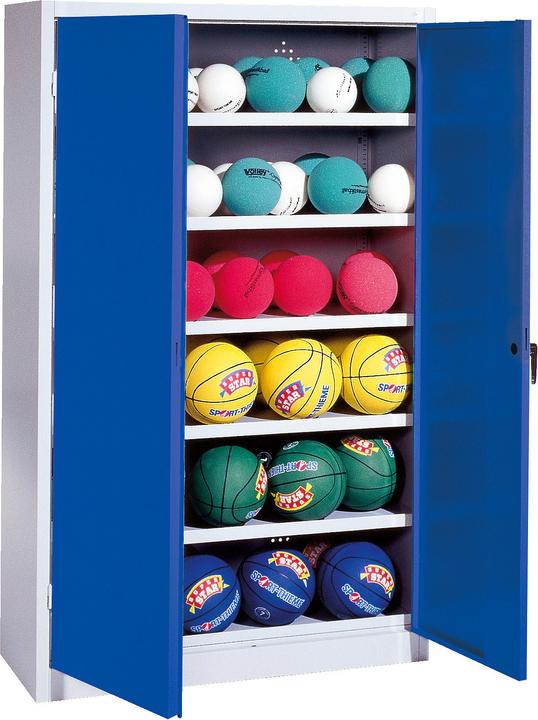 Produktbild C+P Ballschrank (HxBxT: 195x120x50 cm, mit Vollblech-Flügeltüren, Typ 3)