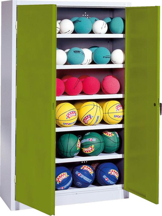 Produktbild C+P Ballschrank (HxBxT: 195x120x50 cm, mit Vollblech-Flügeltüren, Typ 3)