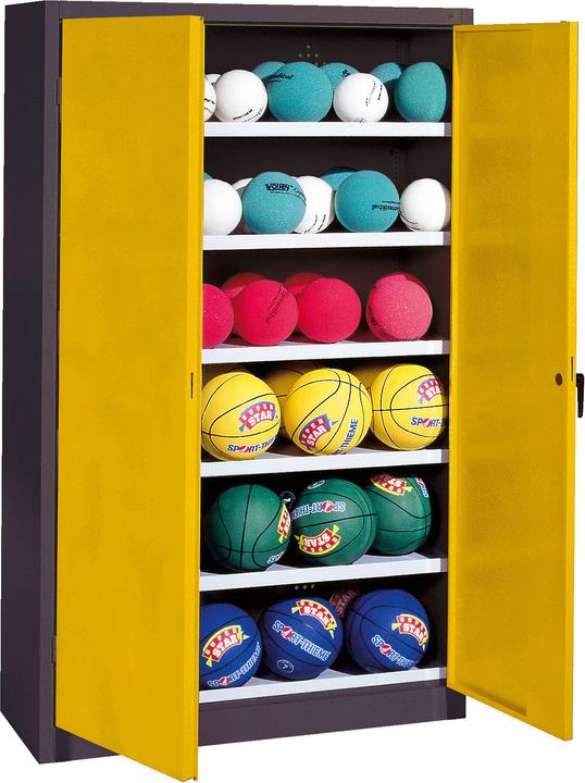 Immagine prodotto C+P Armadio a sfera (HxLxP: 195x120x50 cm, con porte a battente in lamiera piena, tipo 3)