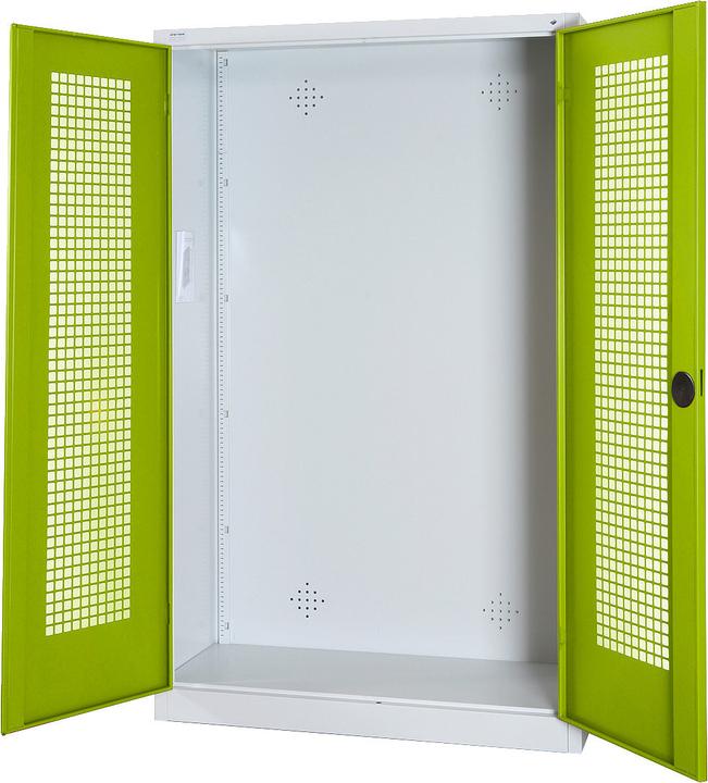 Image du produit C+P Armoire modulaire pour équipements sportifs (HxLxP : 195x120x50 cm, avec portes battantes en tôle