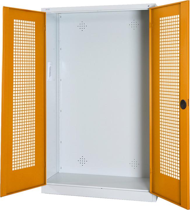 Image du produit C+P Armoire modulaire pour équipements sportifs (HxLxP : 195x120x50 cm, avec portes battantes en tôle