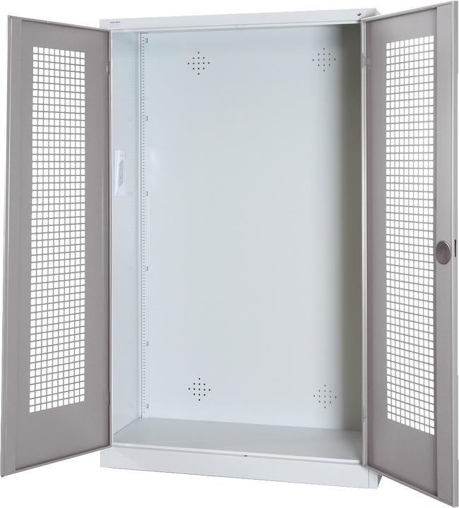 Image du produit C+P Armoire modulaire pour équipements sportifs (HxLxP : 195x120x50 cm, avec portes battantes en tôle