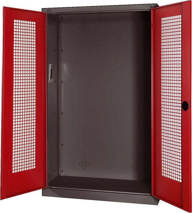 C+P Modul-Sportgeräteschrank (HxBxT: 195x120x50 cm, mit Lochblech-Flügeltüren)
